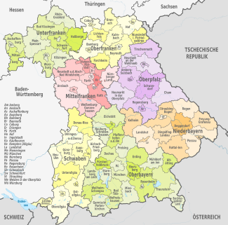 Eleccions Alemanya Baviera. Foto mapa