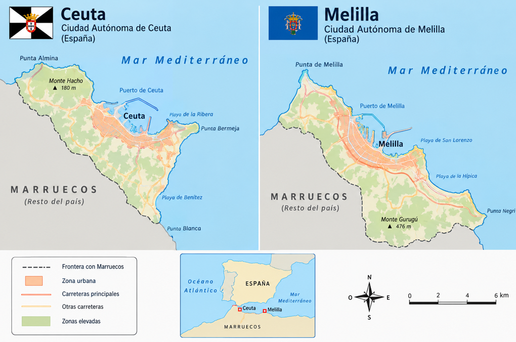 Ceuta i Melilla i el precedent del Sàhara